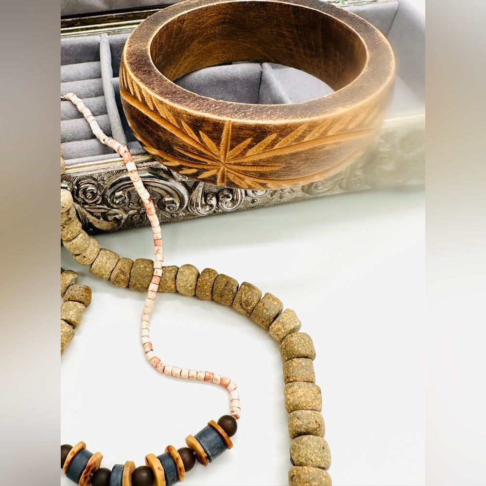 Vintage Boho Wood Bracelet